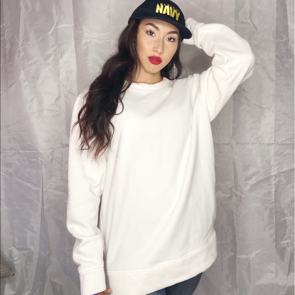 Adidas Sweatshirt Original White Top - Picture 2 of 6